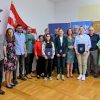 Prijem za „brončane“ gimnazijalke Barbaru, Milu i Lanu – zamjenica Silvija Zagorec im uručila novčane nagrade za međunarodne medalje  