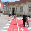Nove biciklističke staze u Šenoinoj ulici u Varaždinu