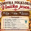 Smotra folklora „Vinička jesen“ večeras u Vinici